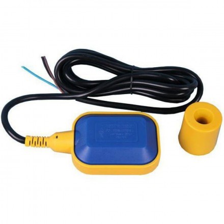 Поплавковый выключатель FLOAT SWITCH WLS-1 5M, 3-х жильный с грузиком, длина 5 м.